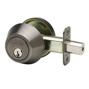 Copper Creek Standard Duty Single Cylinder Grade-3 Deadbolt, Antique Nickel DB2410AN